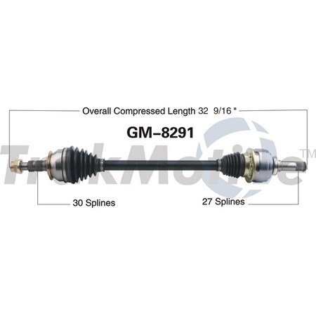 Surtrack Axle Cv Axle Shaft, Gm-8291 GM-8291